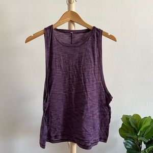 Lululemon Heathered Maroon Tank Top